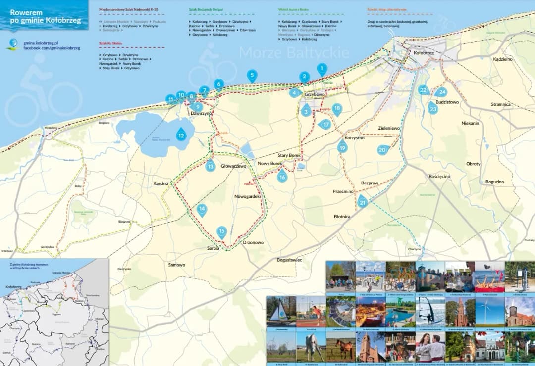 Najlepsze trasy rowerowe w Kołobrzegu z mapą i atrakcjami