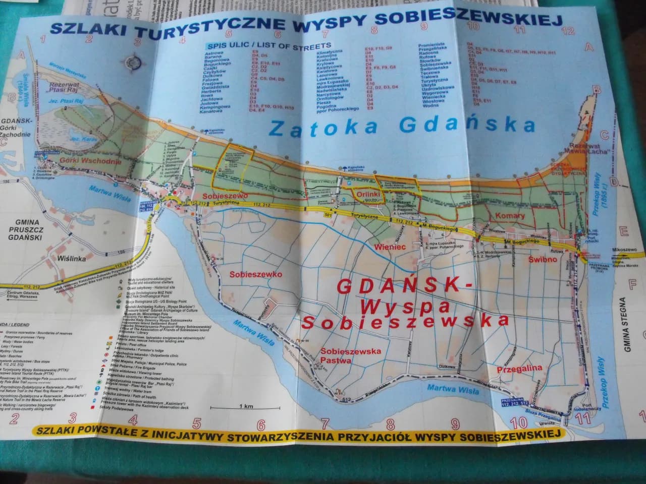 Mapa trasy rowerowej Sobieszewo - odkryj najpiękniejsze widoki